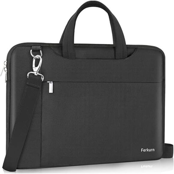 Laptop Case Bag 17 17.3 inch Women Men Computer Sleeve with Shoulder - Picture 8 of 8